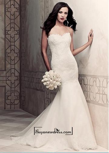 Hochzeit - Alluring Organza Satin&Satin&Lace Mermaid Sweetheart Nekline Natural Waistline Wedding Dress