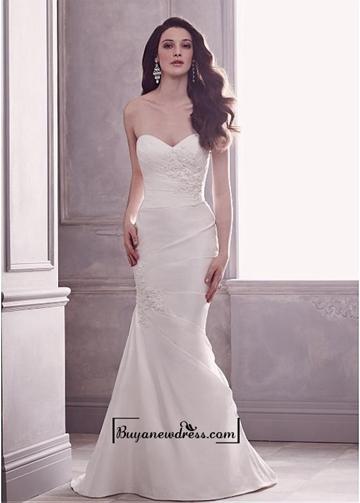 زفاف - Alluring Taffeta Mermaid Sweetheart Neckline Natural Waistline Wedding Dress