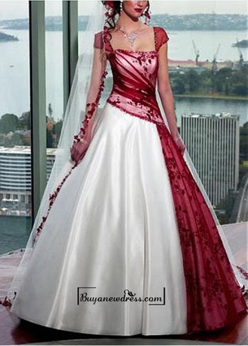 Hochzeit - Beautiful Elegant A-line Skirt Wedding Gown