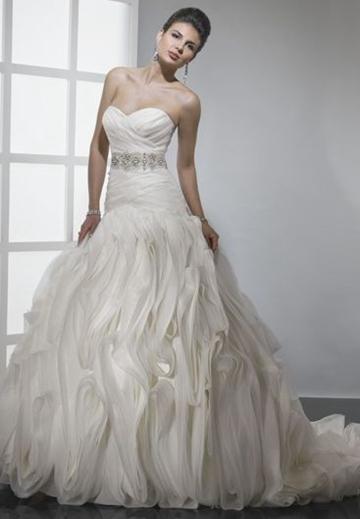 Mariage - Taffeta Strapless Sweetheart Mermaid Elegant Weding Dress