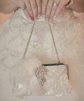 Hochzeit - Custom Bridal Handbag / Glam Wedding