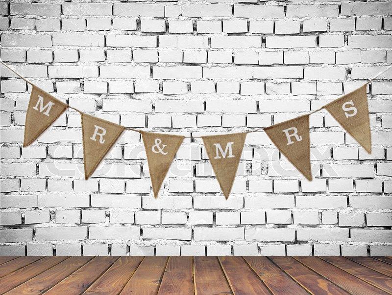 Mariage - Hessian Burlap MR & MRS Banner Rustic Wedding Decoration Garland Party Bunting Favor