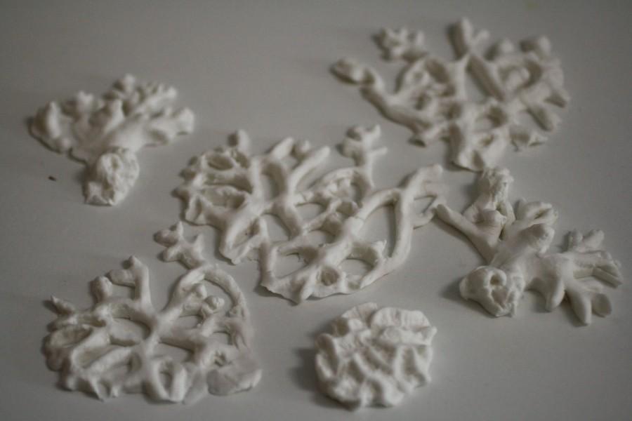 Wedding - 6 pieces variety of gumpaste coral for cake decorating, beach wedding cakes, mermaid cakes, wedding cake toppers, and cupcake decorating