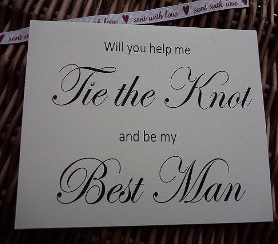 Mariage - Help me tie the knot and be my Best man card,  Best man, Groom, Wedding, Invitation, Wedding Cards, Greeting cards