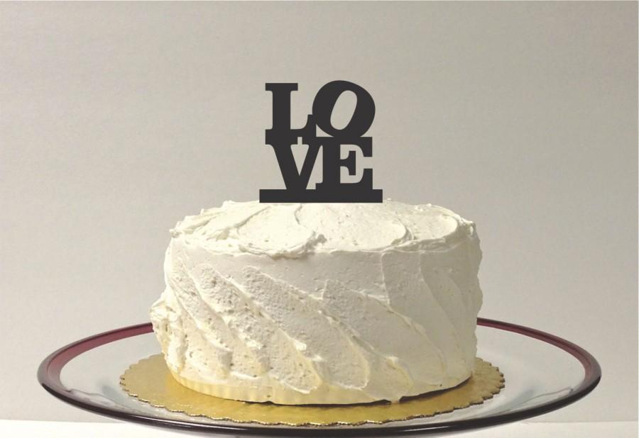 Hochzeit - LOVE Cake Topper Wedding Cake Topper Acrylic Wedding Topper Classic Wedding Cake Topper Wedding Decoration Keepsake