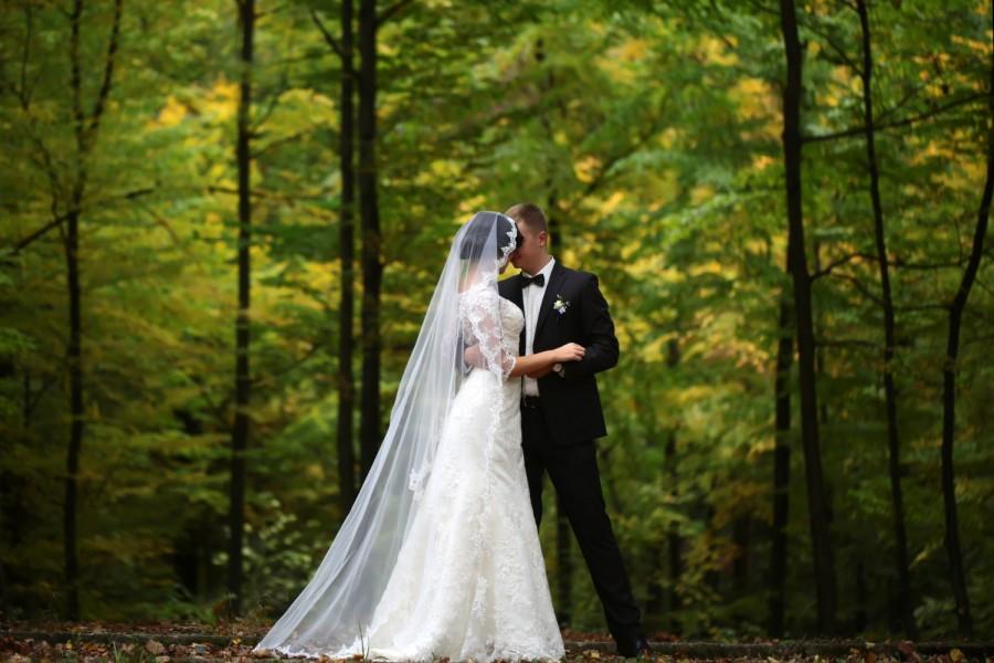 Mariage - Mantilla Lace Wedding Veil