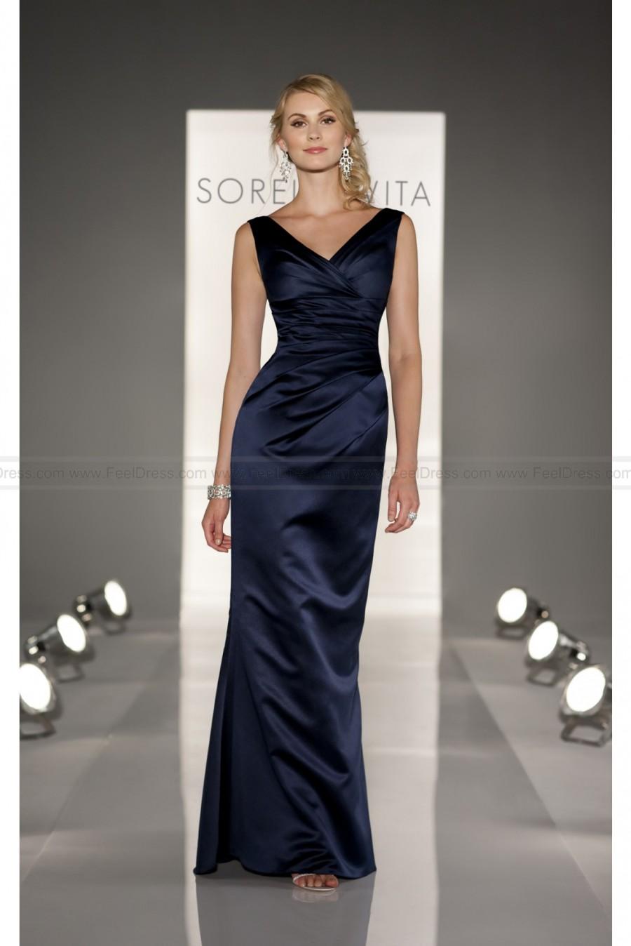 Mariage - Sorella Vita Navy Bridesmaid Dress Style 8202