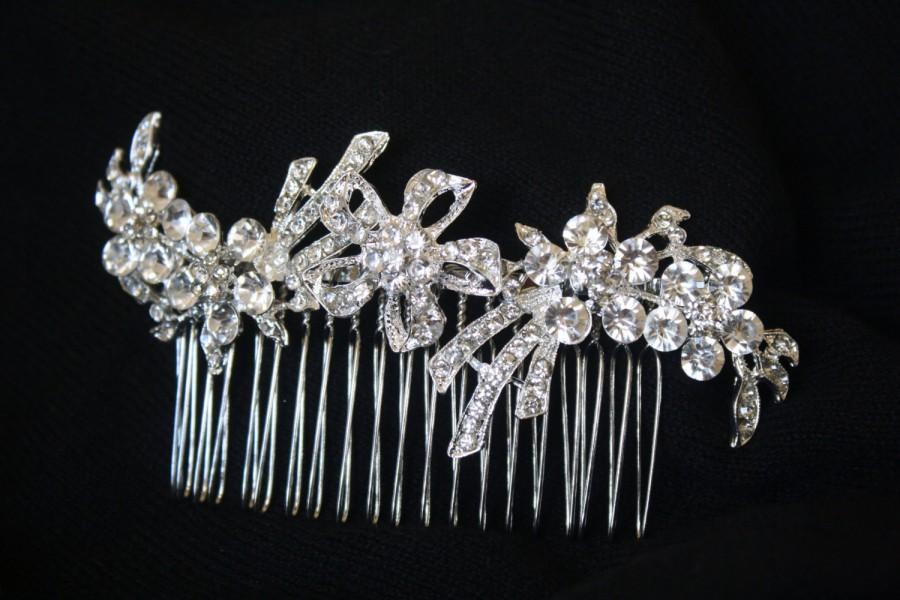 Свадьба - Bridal Hair Comb Wedding Hair Comb- Wedding Hair Accessories-Rhinestone Bridal Comb-Crystal Wedding Comb-Bridal Headpiece