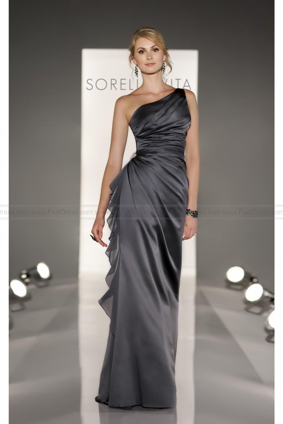 Hochzeit - Sorella Vita Grey Bridesmaid Dress Style 8191