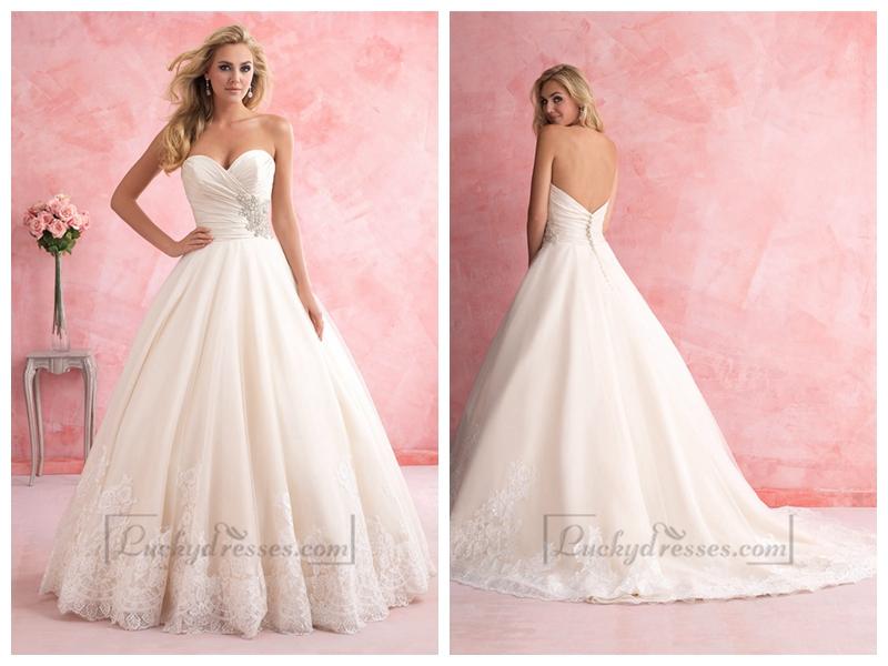 Mariage - Gorgeous Strapless Sweetheart A-line Wedding Dress