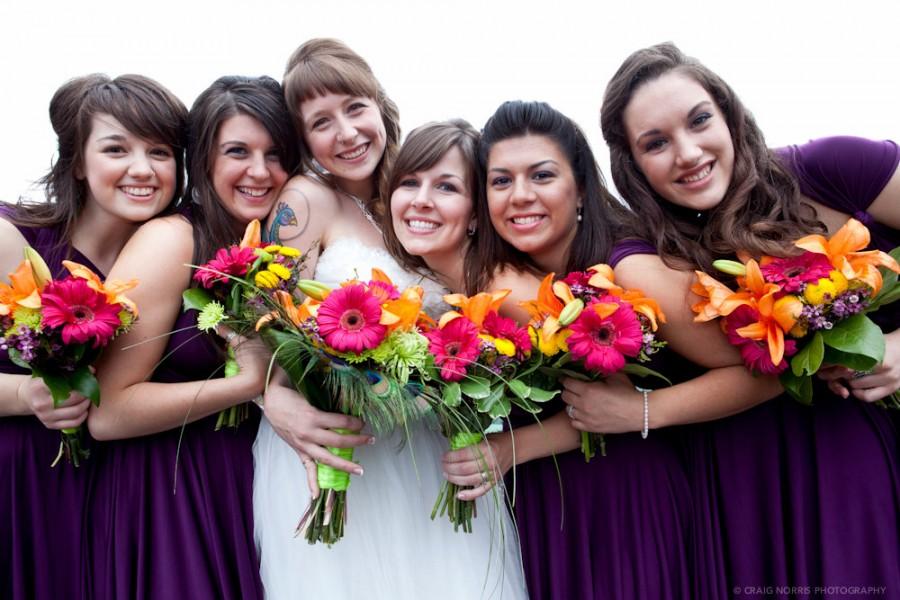 Hochzeit - Infinity Wrap Dress - Convertible Jersey Bridesmaid Dress