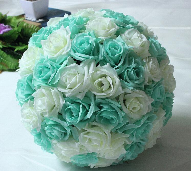 Свадьба - Rose Flower Ball  Wedding decoratin Ball Silk Kissing Ball Flowers Pomander Rose  Balls Muti-colors Multi-sizes (GA, USA)