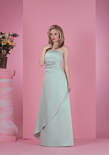 Mariage - 2015 Floor Length Strapless Mint Satin Sleeveless Ruched