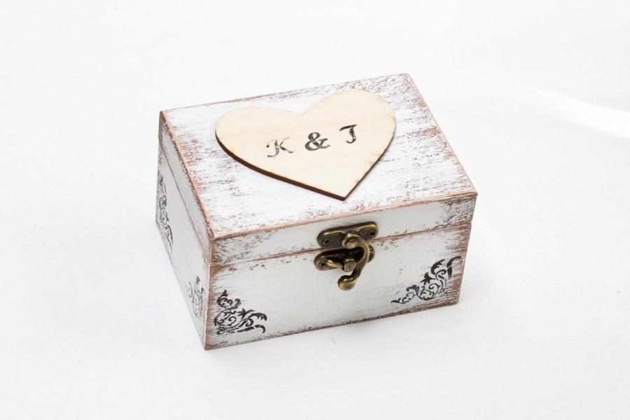 زفاف - Wedding Ring Box with Pillow, White Ring Bearer Box, Pillow Alternative, Wedding box, Personalized Ring box, Engagement ring box Ring holder