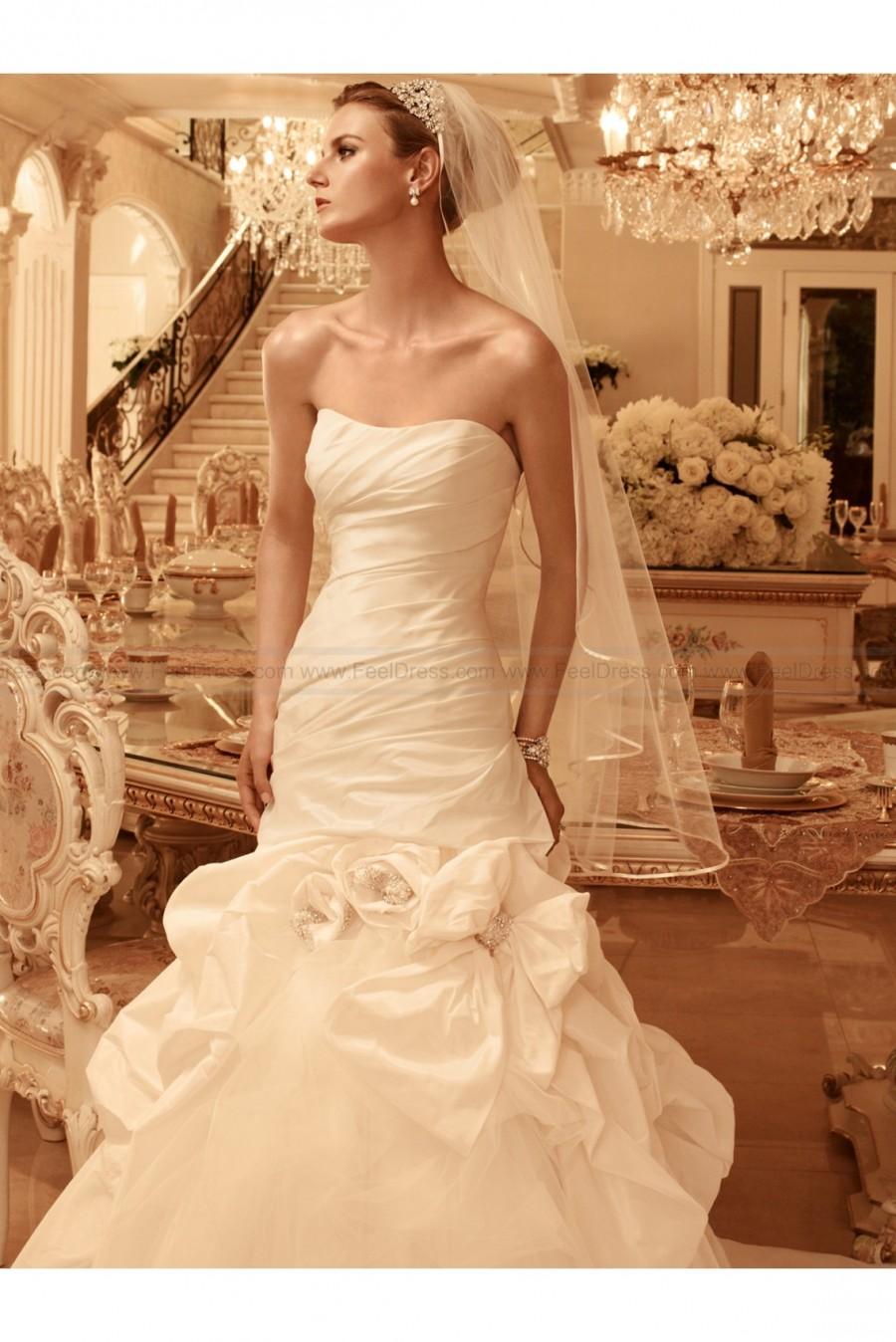 زفاف - Fabulous Fit And Flare Bridal Dress With Pick Ups By Casablanca 2100