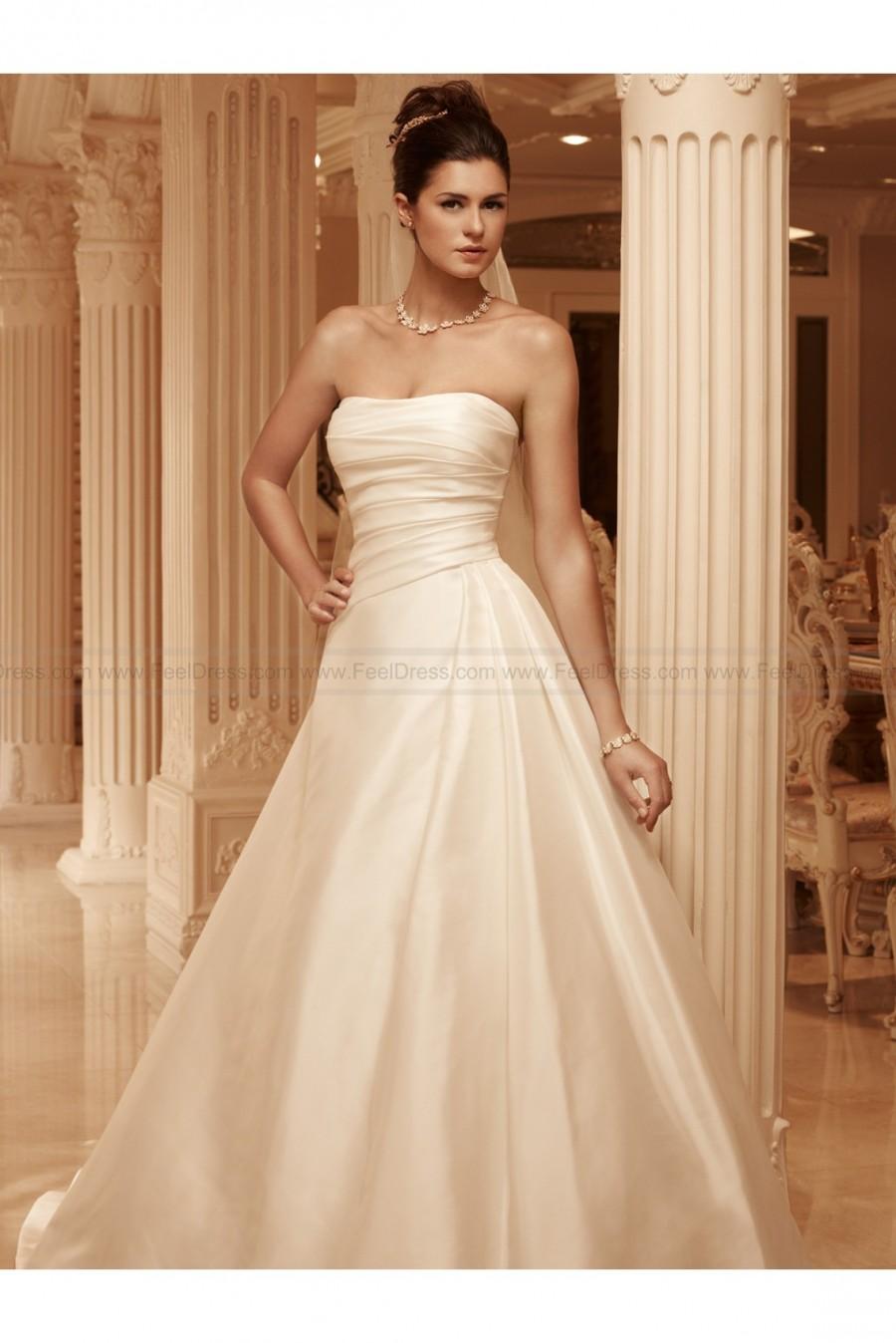 Hochzeit - Beautiful Full A-line Bridal Dress By Casablanca 2101