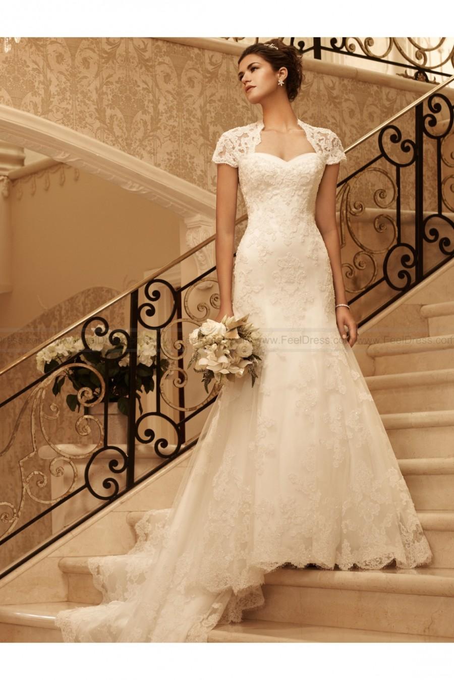 Hochzeit - Exquisite Fit And Flare Bridal Dress By Casablanca 2102
