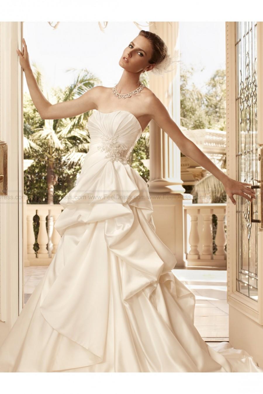 Hochzeit - Marvelous A-line Bridal Dress With Pick Ups By Casablanca 2111
