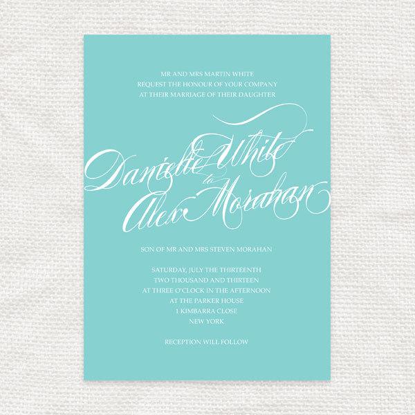 Wedding - twirl - classic script printable wedding invitation twirl - elegant calligraphy simple modern swirl fonts romantic diy design