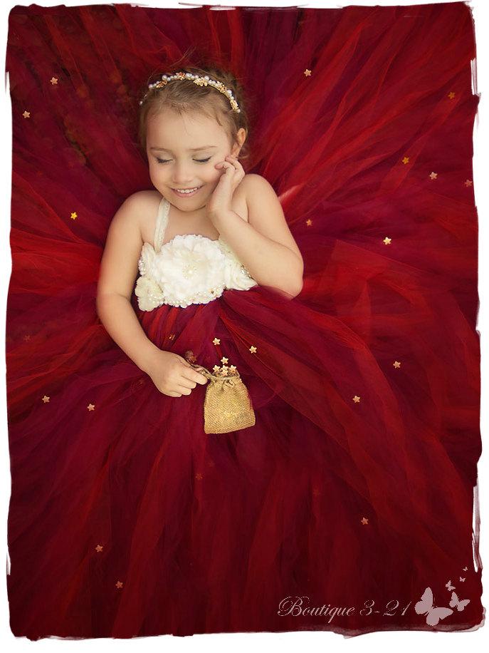 maroon tutu dress