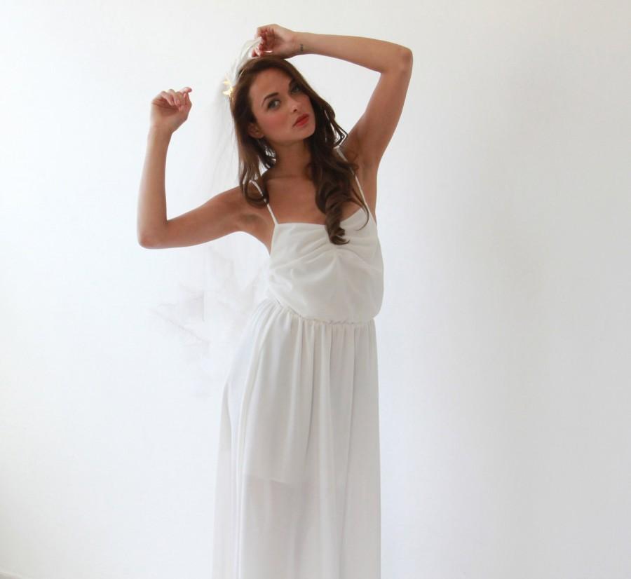 Wedding - Mini white ballerina dress with open back , Short wedding white dress