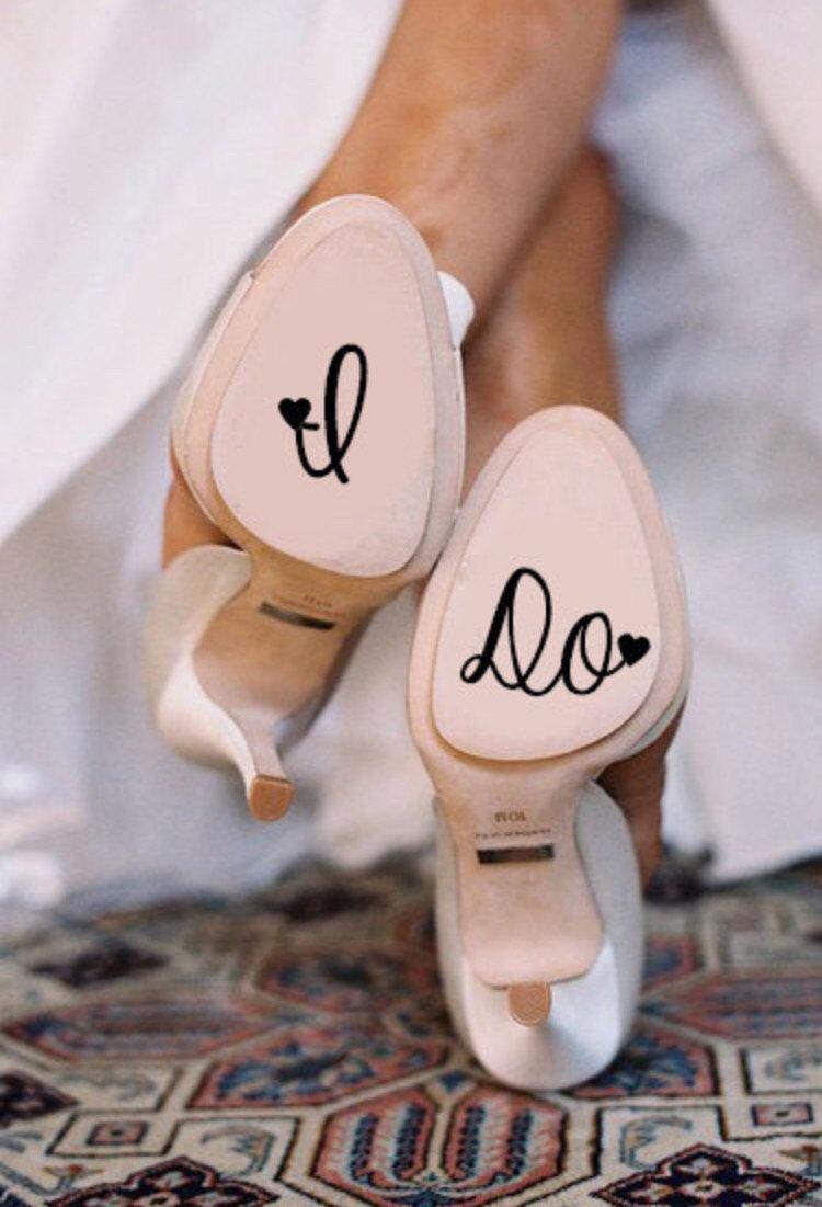زفاف - I Do Wedding Shoe Decal