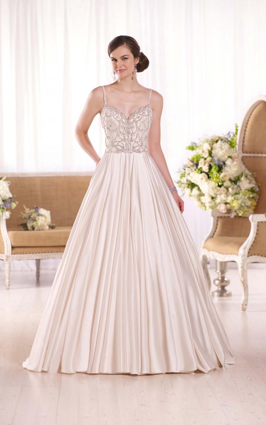 Mariage - Essense of Australia Luxe Satin Bridal Wedding Gown Style D2090