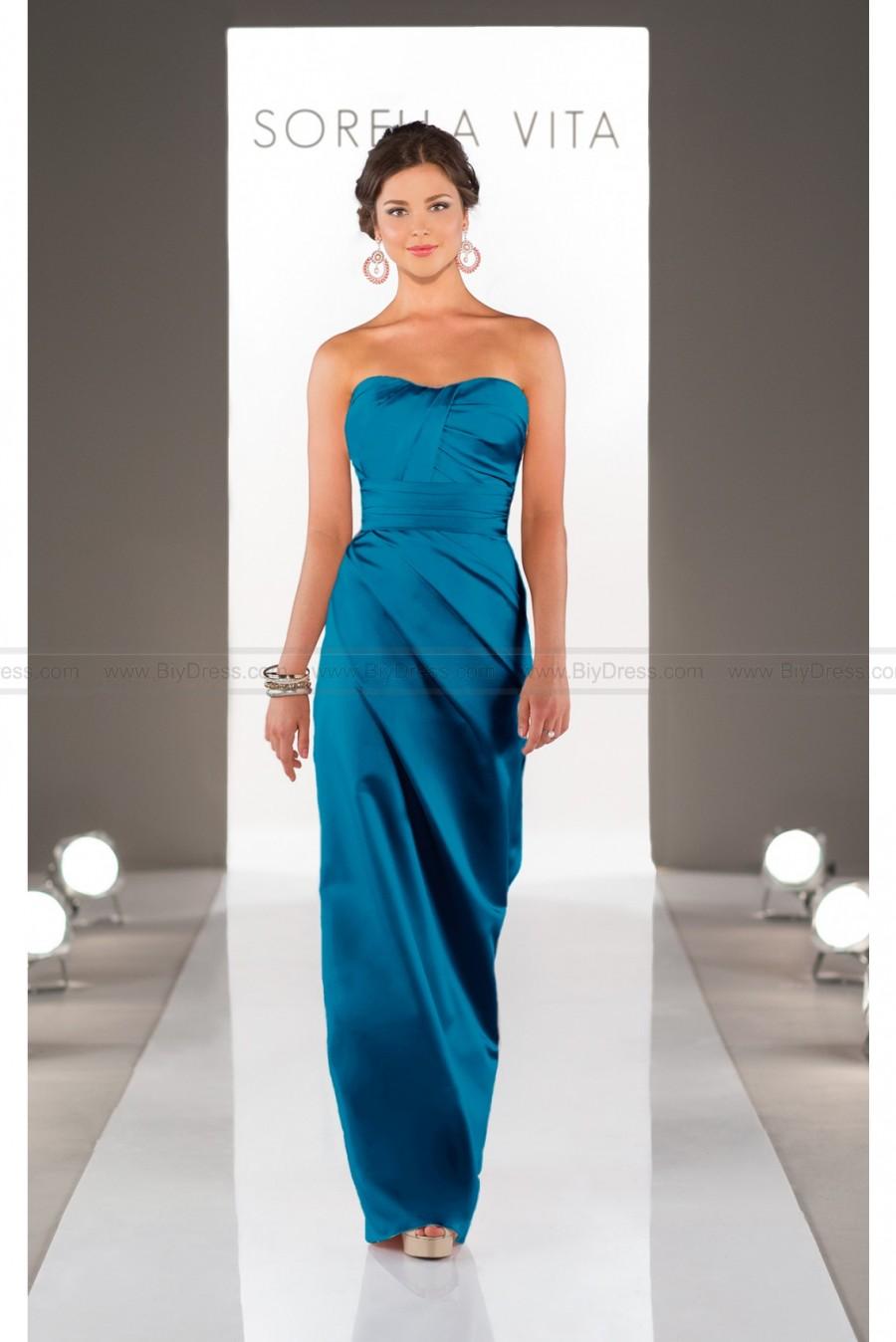 Hochzeit - Sorella Vita Purple Bridesmaid Dress Style 8581