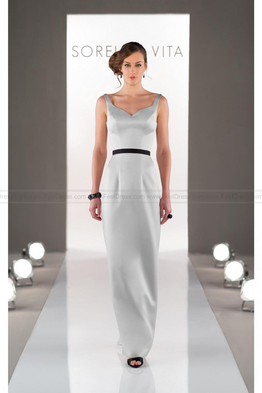 Mariage - Sorella Vita Elegant Bridesmaid Dress In Satin Style 8507