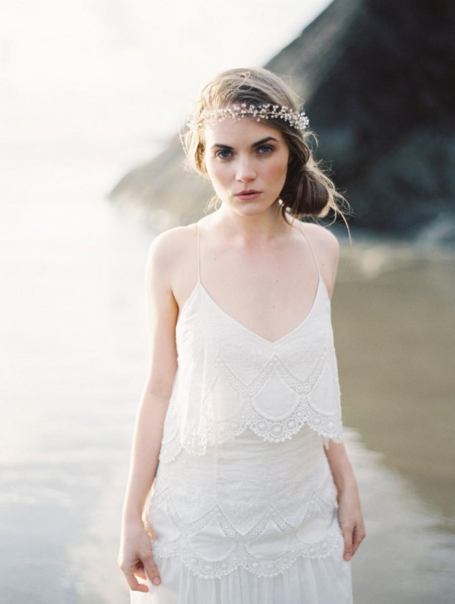 Hochzeit - Bridal crown, Crystal Baby's Breath Crown, Hair Wreath, Bridal Circlet, Bridal Headband – Style 6514