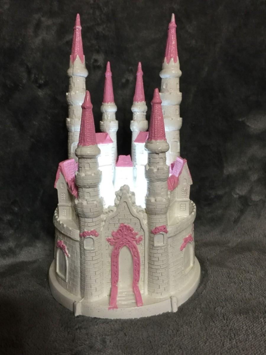 Hochzeit - Castle Lighter cake toper, Castle centerpieces, Princess castlel cake topper, centerpiece, event decor. farytail cake topper, quince topper