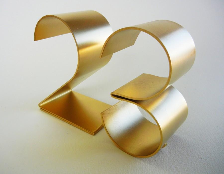 Hochzeit - Metal table numbers freestanding for weddings/events/parties-Empire 4"