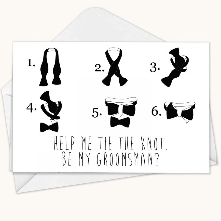 Свадьба - Will You Be My Groomsman Card, Funny Groomsman Card, Best Man Card, Wedding Card, Bridesmaid Card, Blank Card, Funny Card