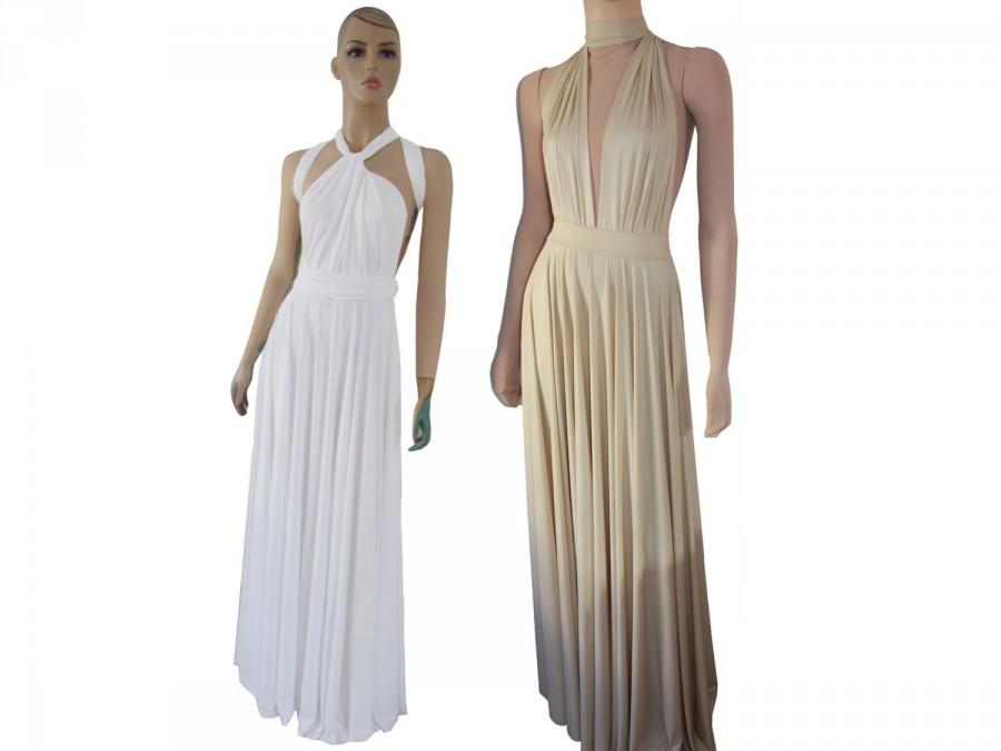 Wedding - Convertible wedding dress Infinity transformer maxi gown
