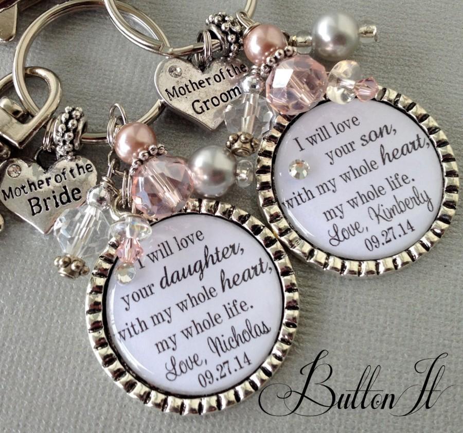 Mariage - MOTHER of the BRIDE gift, PERSONALIZED wedding, mother of groom gift, thank you for raising man of my dreams love your daughter whole heart