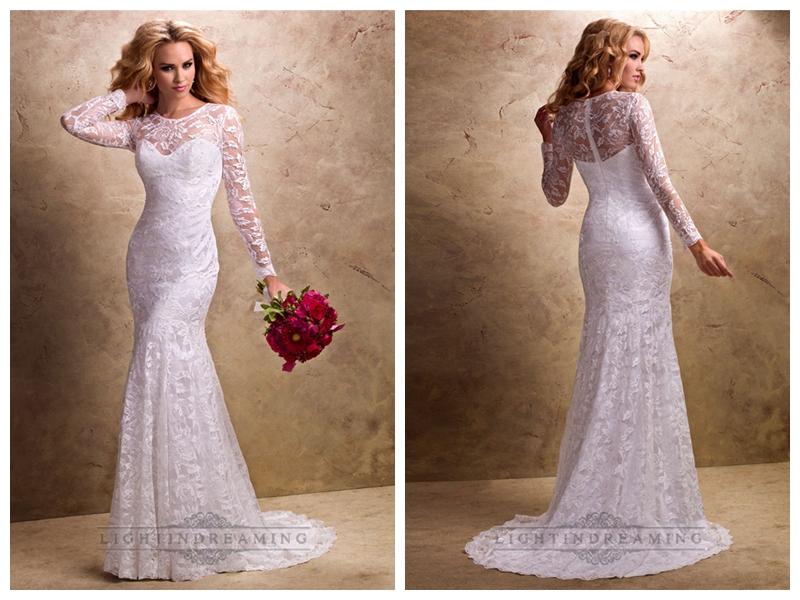 long sleeve sweetheart neckline wedding dress