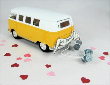 زفاف - Cake Topper/Decor 1962 VW Getaway Van