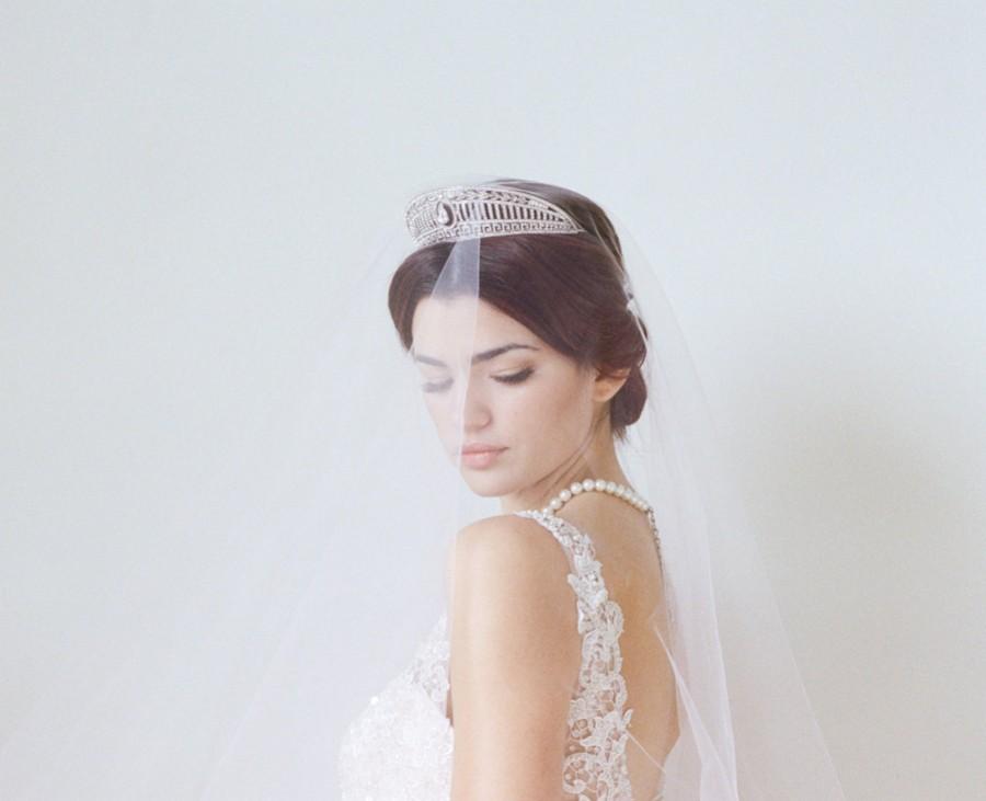 Hochzeit - Bridal Tiara, Art Deco Tiara - VERA Swarovski Bridal Tiara, Crystal Wedding Crown, Rhinestone Tiara, Wedding Tiara, Diamante Crown