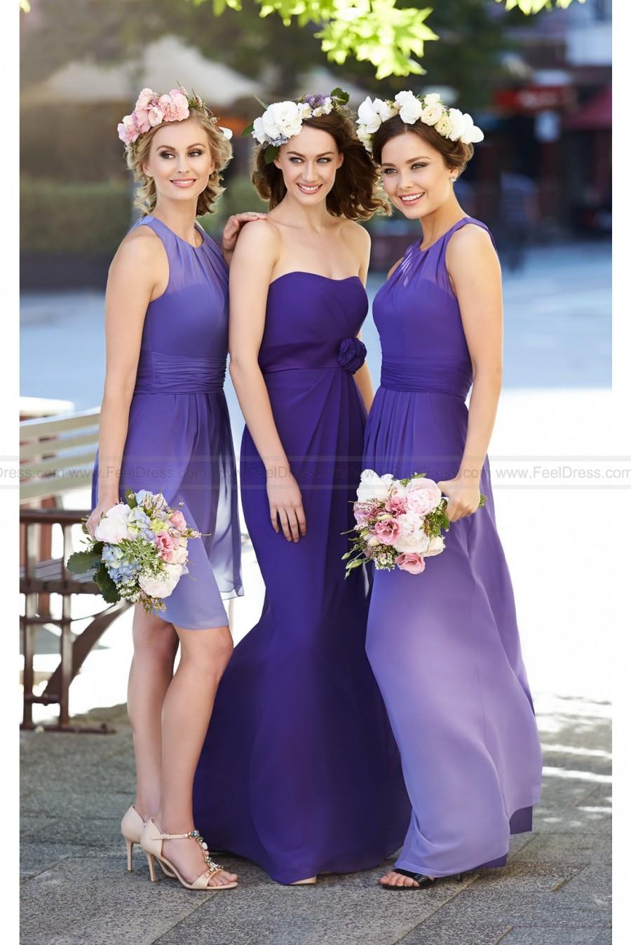 Wedding - Sorella Vita Purple Ombre Bridesmaid Dress Style 8458OM