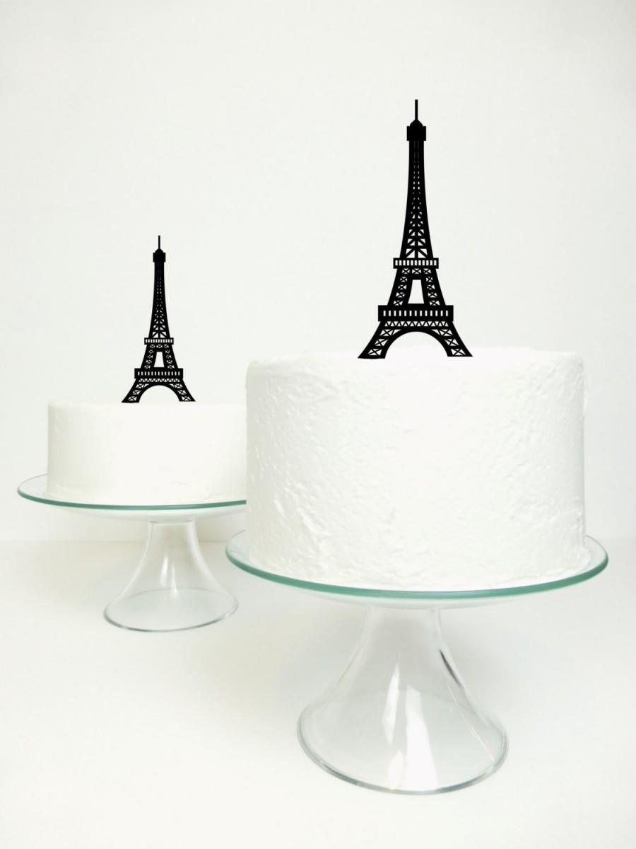 Hochzeit - Eiffel Tower Cake Topper