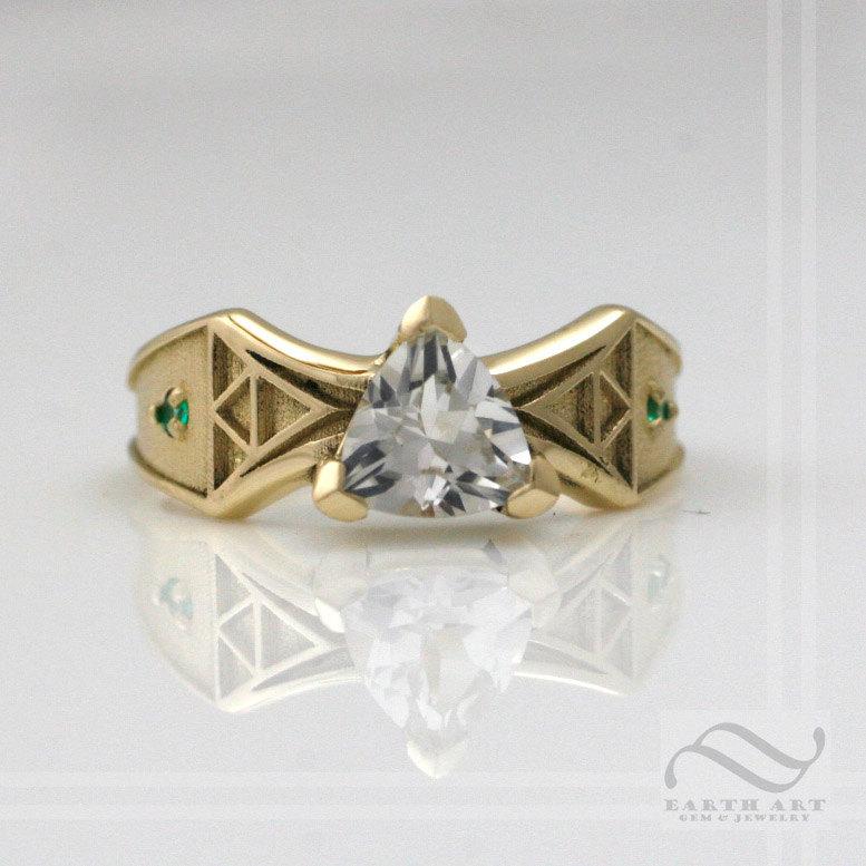 Wedding - Link to the Future - 14k Zelda Ring ~ Sun Edition