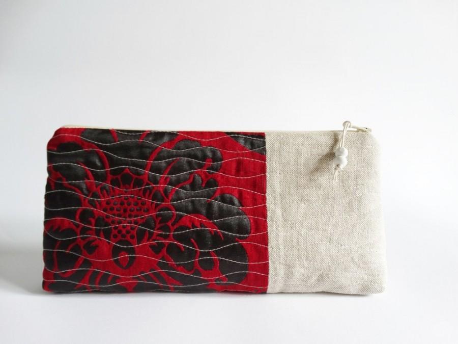Mariage - OOAK Wedding Gift for Her, Gift Clutch for Sister, Modern Rustic Purse, Evening Clutch Handbag
