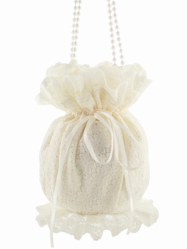 Bride Wristlets Bag, Bridal Ivory Lace Clutch Bag, Wedding Lace ...
