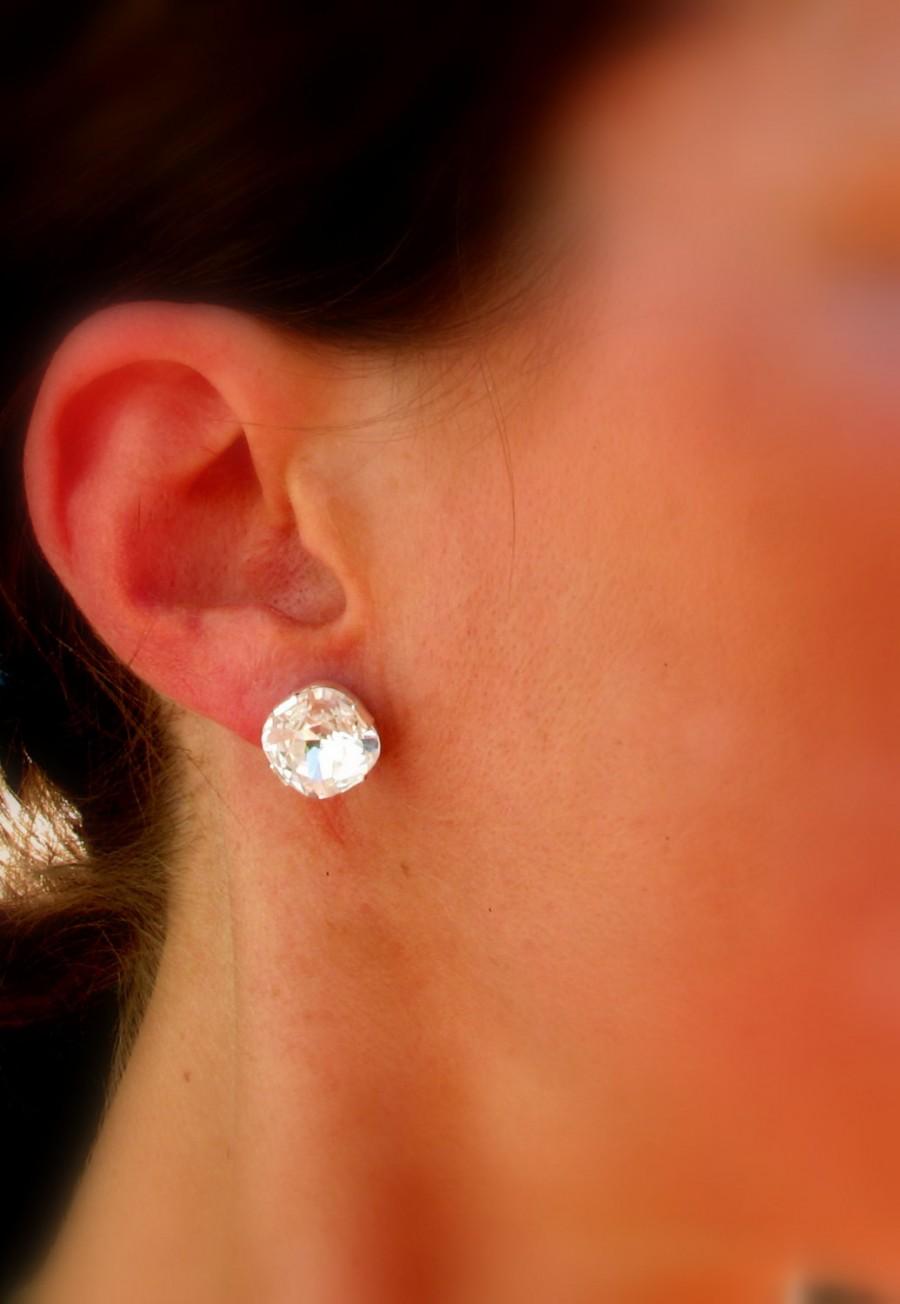 Swarovski diamond stud earrings