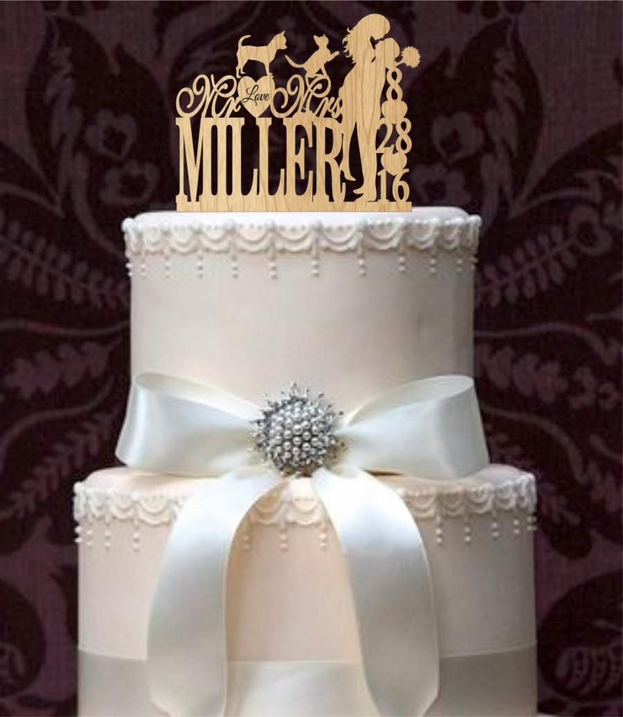 Свадьба - funny wedding cake topper,silhouette wedding cake topper,initial wedding cake topper,unique wedding Cake Topper,rustic wedding cake topper,