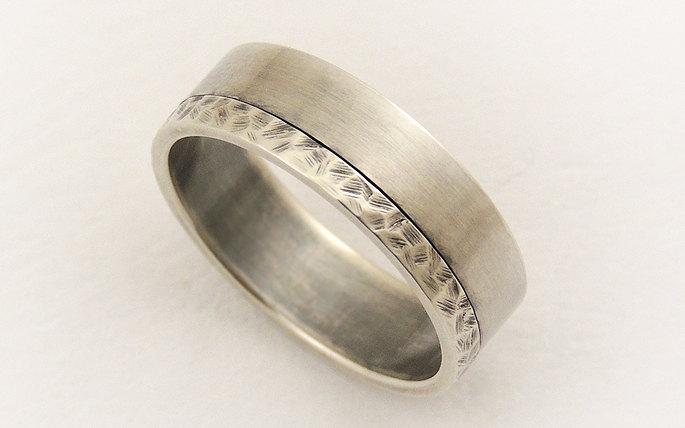 Mariage - Elegant men's wedding ring - engagement ring,promise ring,men's ring