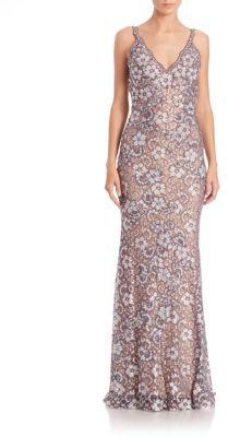Свадьба - Jovani Embellished Floral Lace Gown