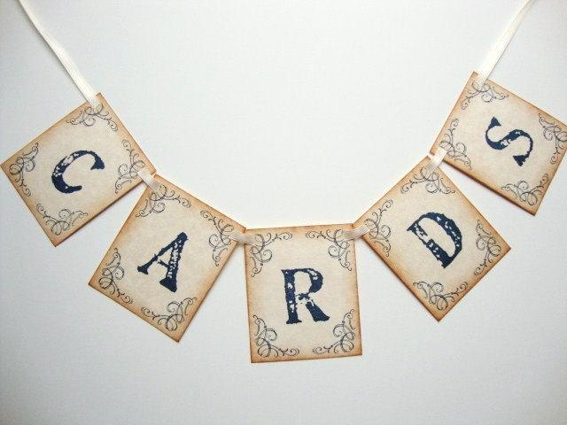 Mariage - Wedding Cards Banner Garland