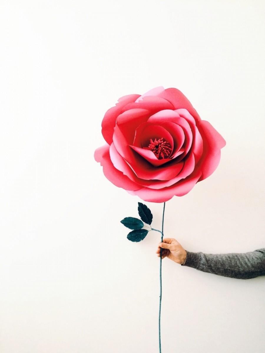 زفاف - Giant Paper Flower - Giant Paper Rose - Large Steamed Paper Rose by Mio Gallery