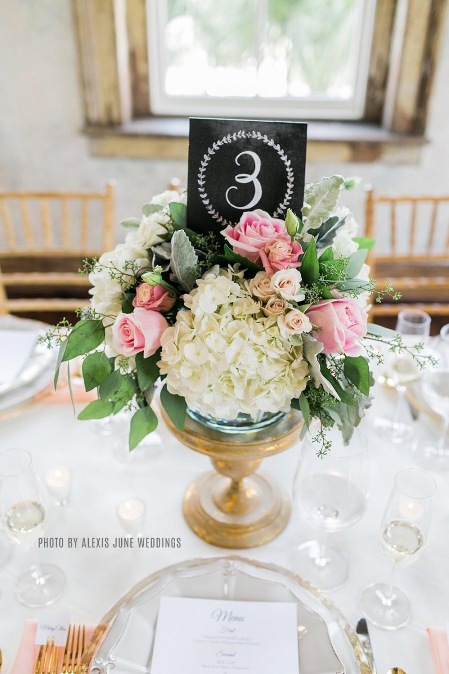 Wedding - Wedding Table Numbers - Vintage Wedding Table Numbers - Tented Table Numbers- Chalkboard Table Numbers